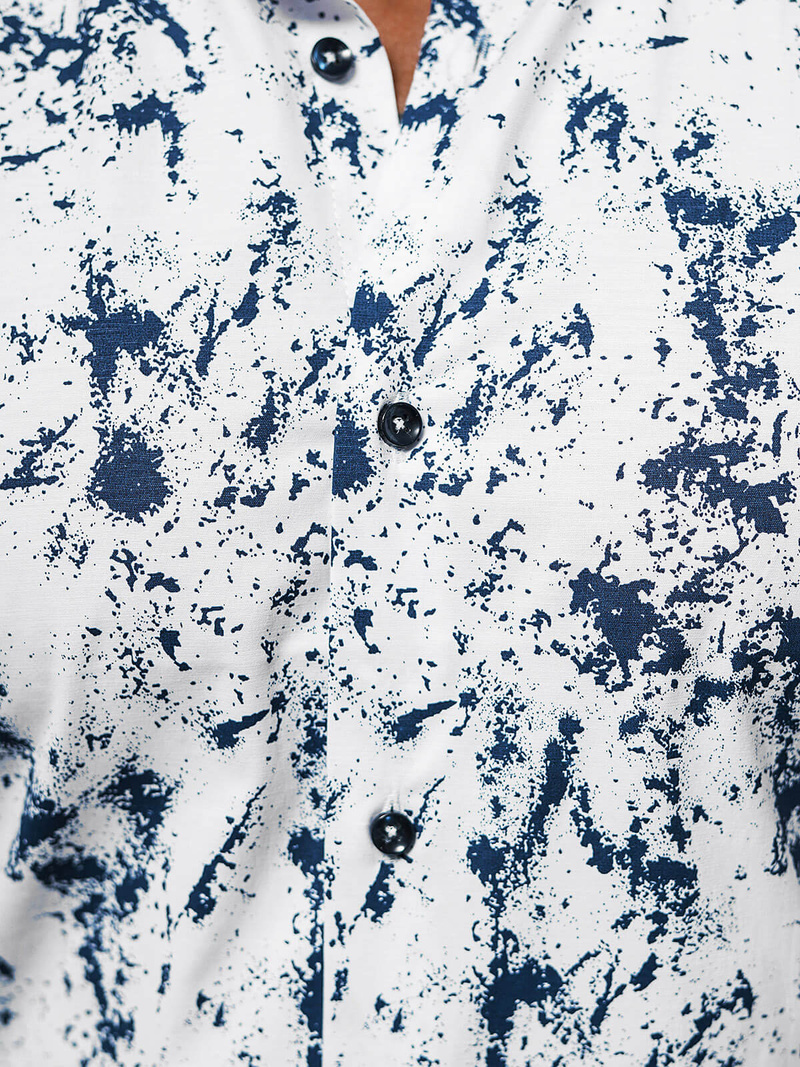 Класична сорочка чоловіча Бiла OZONEE O/V74