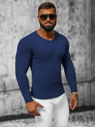 Sweter męski ciemno-niebieski OZONEE NB/MMB601/5Z