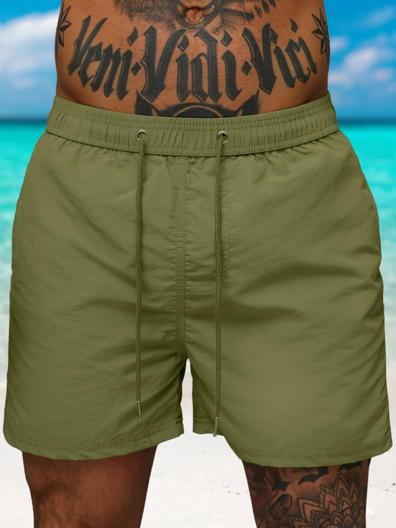 Spodenki męskie kąpielowe khaki OZONEE JS/XL018/24