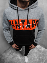 Bluza z kapturem męska szara OZONEE JS/KS1911Z