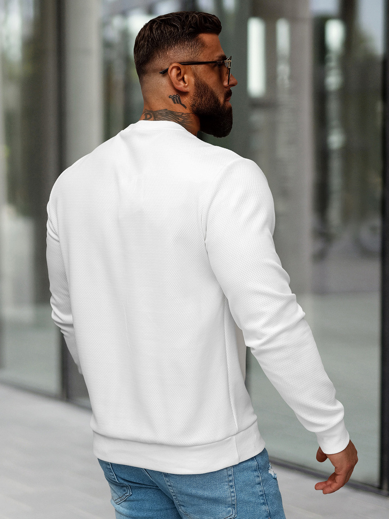 Bluza męska biała OZONEE O/P2027Z