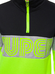 Bluza damska czarno-zielona OZONEE JS/B26019