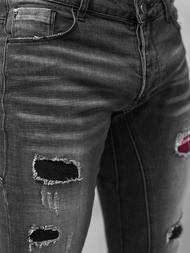 Spodnie jeansowe męskie czarne OZONEE NB/MP0050NZ