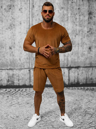 Спортивний костюм чоловічій Гiрчичний OZONEE O/12133Z