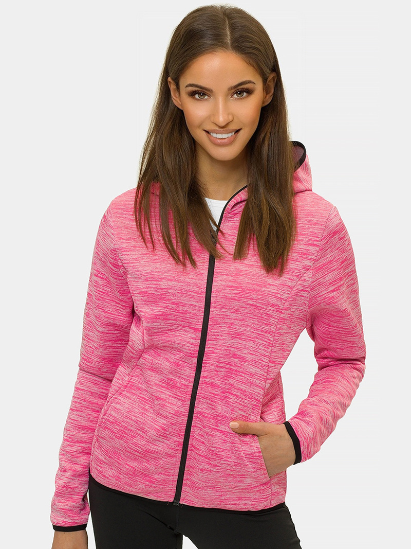 Жіноча Толстовка Яскраво-Рожева OZONEE JS/HD111/25