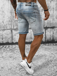 Spodenki męskie jeansowe jasno-niebieskie OZONEE NB/MP0262BC
