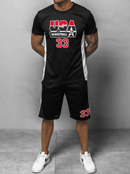 Спортивна костюм чоловічій Чорний OZONEE JS/68C10163