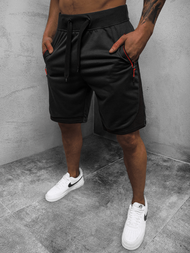 Spodenki dresowe męskie czarne OZONEE JS/68K10267