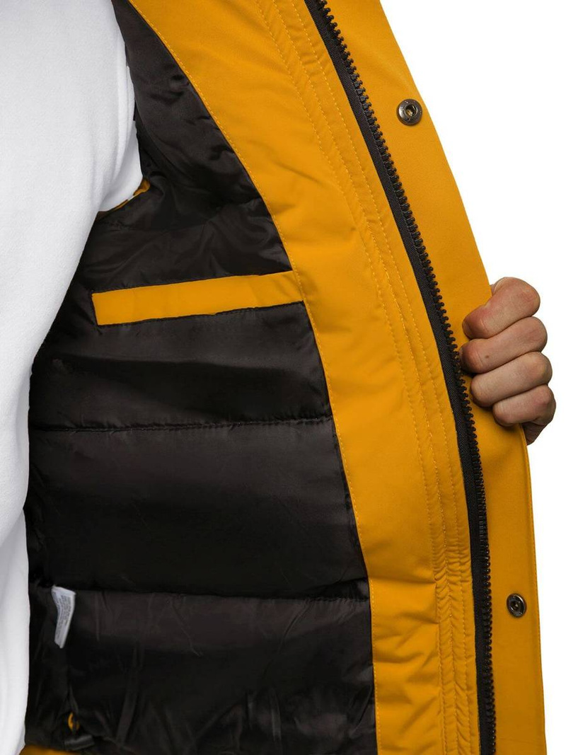 Kurtka zimowa męska camelowa OZONEE JS/J1905