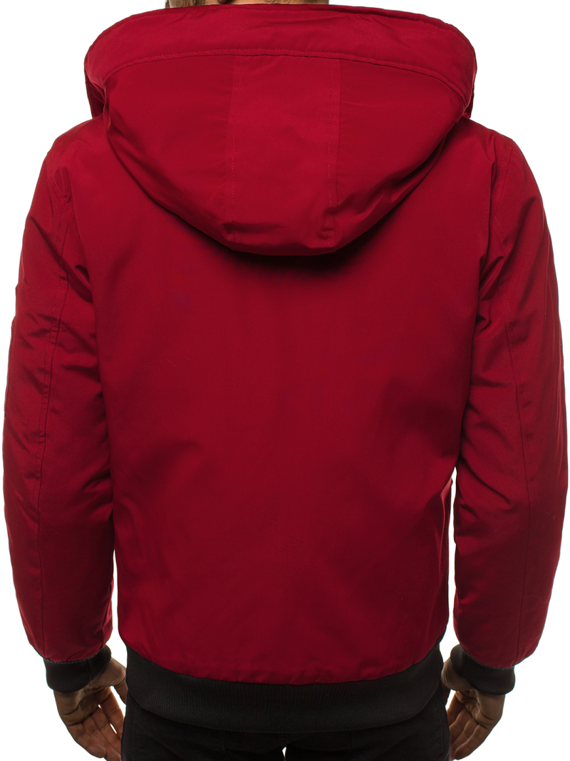 Kurtka zimowa męska bordowa OZONEE JS/2019005