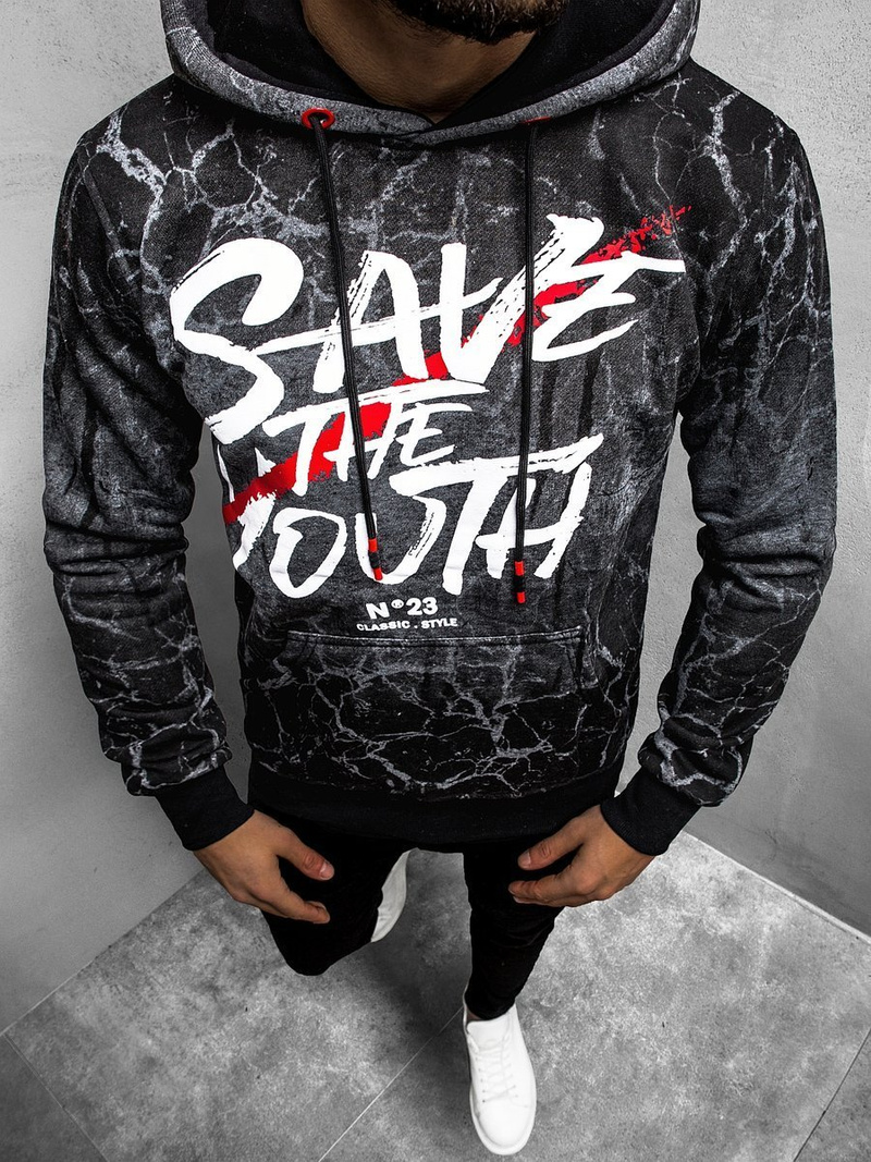 Bluza męska grafitowa OZONEE JS/DD267Z