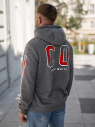 Bluza z kapturem męska grafitowa OZONEE JS/8B1739/5