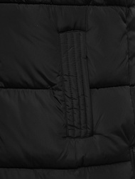 Стьобаний жіночий жилет чорно-срібляста OZONEE O/H1121/61