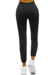 Spodnie dresowe damskie czarne OZONEE JS/KSW5008