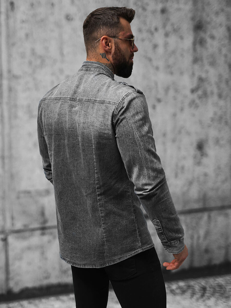 Чоловіча джинсова сорочка ciра OZONEE NB/MC704NZ