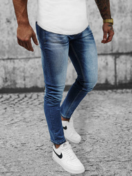 Spodnie jeansowe męskie niebieskie OZONEE NB/MP0021BZ