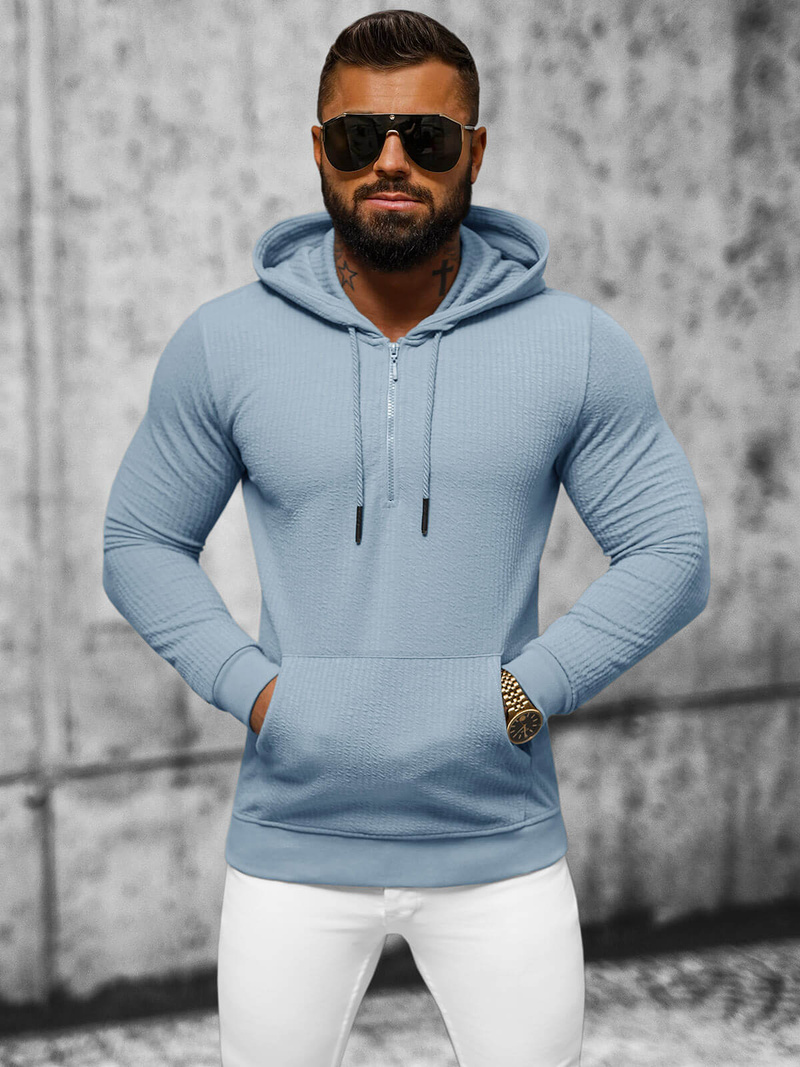 Толстовка чоловіча cиня OZONEE O/TB2273