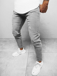 Spodnie jeansowe męskie szare OZONEE O/WE1026