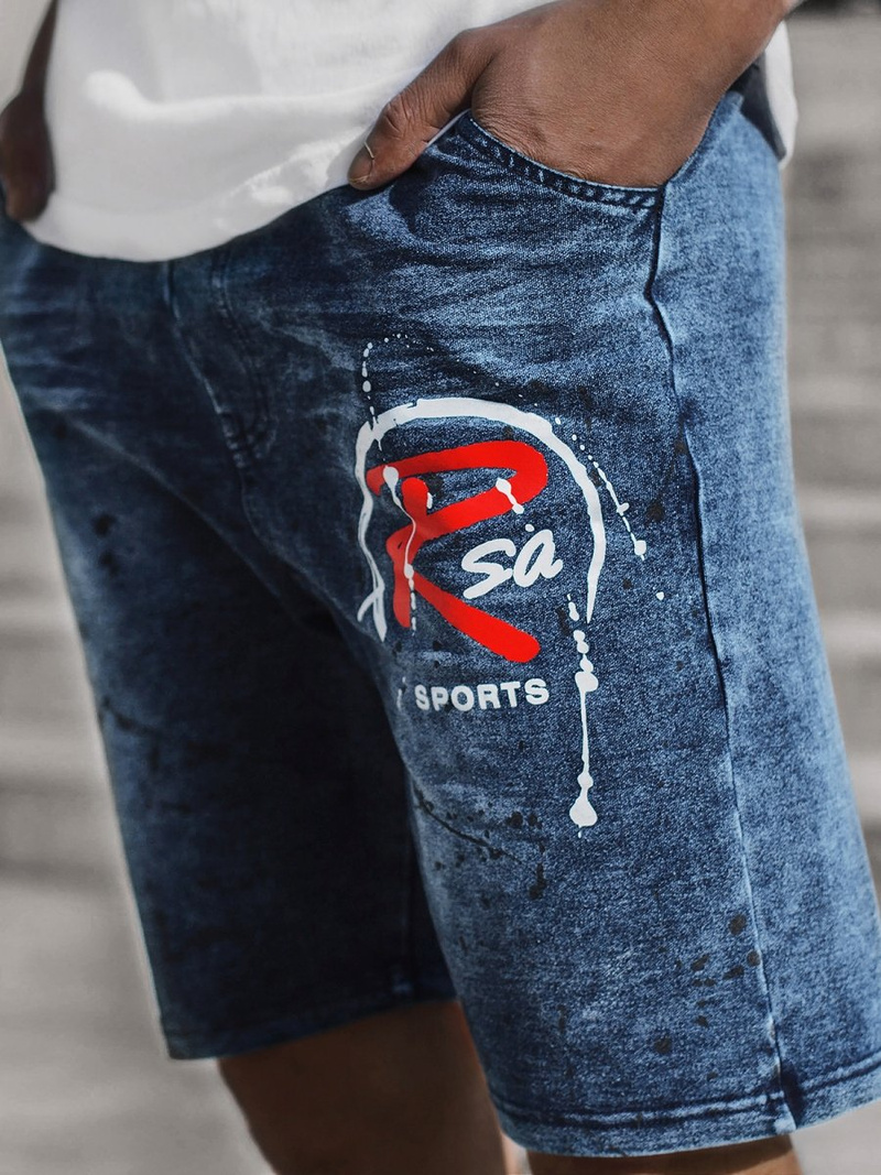 Шорти джинові чоловічі Синi OZONEE JS/KK1075