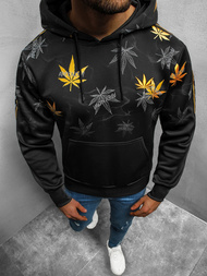 Bluza z kapturem męska czarna OZONEE O/HM623