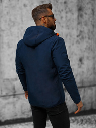 Kurtka softshell męska z kapturem granatowa OZONEE JS/HH023/4Z