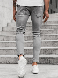 Spodnie jeansowe męskie szare OZONEE O/ES8033