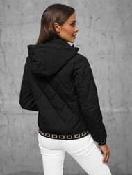 Kurtka damska pikowana czarna OZONEE JS/16M9085/392