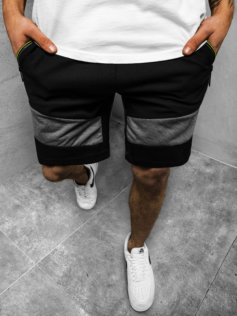 Spodenki męskie czarne OZONEE JS/KS2515Z