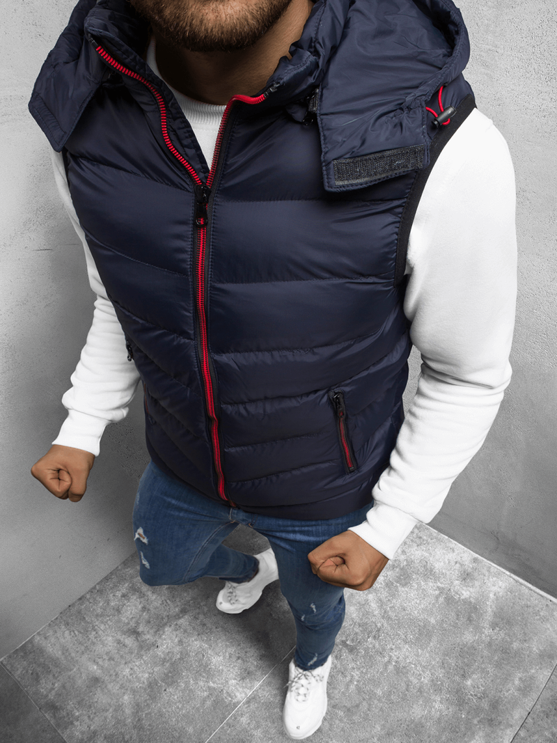 Безрукавка чоловіча Темно-Синя OZONEE N/6875/2