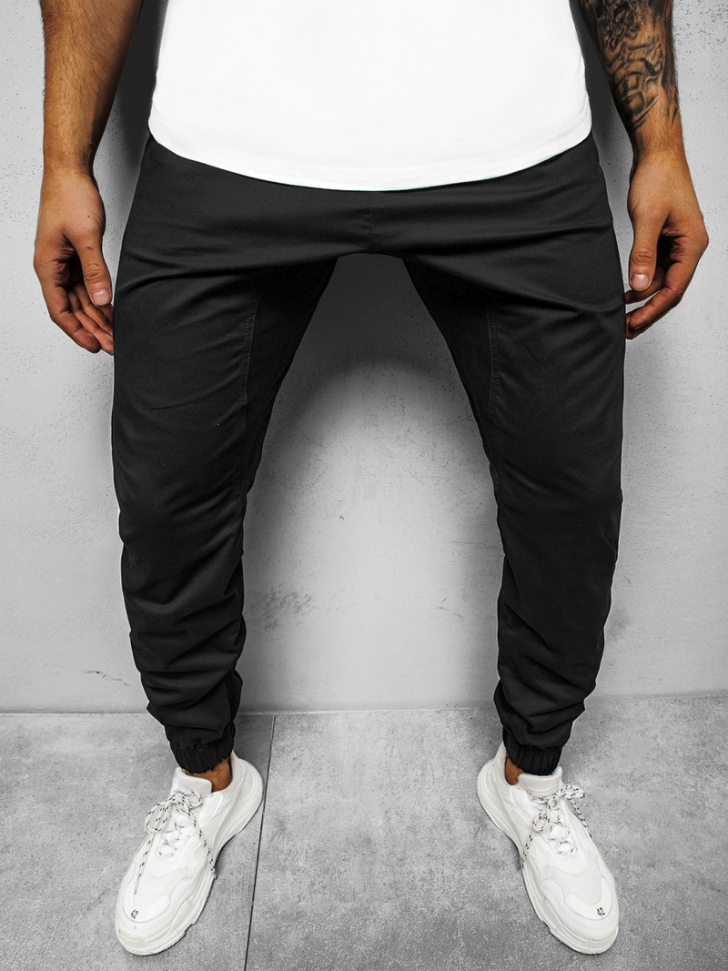 Штани чоловічі джоггери Чорнi OZONEE O/399Z