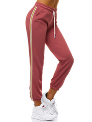 Spodnie dresowe damskie różowe OZONEE JS/1020/B17