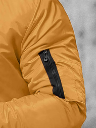 Kurtka męska bomberka camelowa OZONEE JS/AK95Z