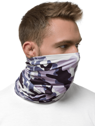 Szalik komin na szyję fioletowy-moro OZONEE JS/YW05027