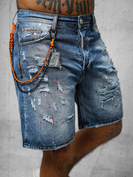 Spodenki męskie jeansowe niebieskie OZONEE O/VIP/2412