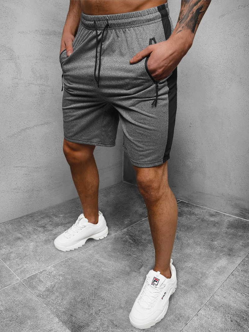 Шорти чоловічі графіт OZONEE JS/68048/5