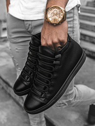 Sneakersy wysokie czarne OZONEE G/222