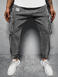 Spodnie męskie jogger szare OZONEE O/K153/17