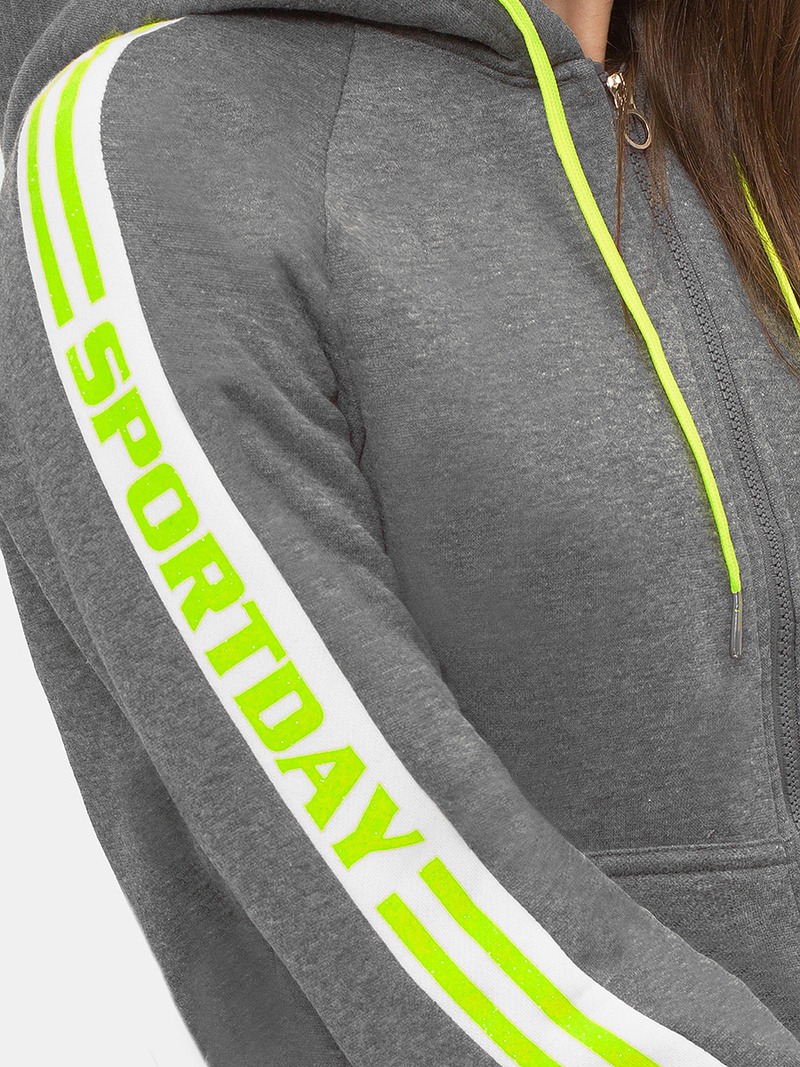 Жіноча Толстовка Графітова OZONEE JS/B26046