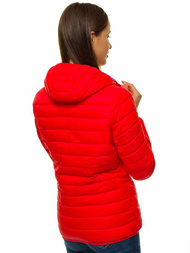 Kurtka przejściowa damska czerwona OZONEE JS/M23036/270