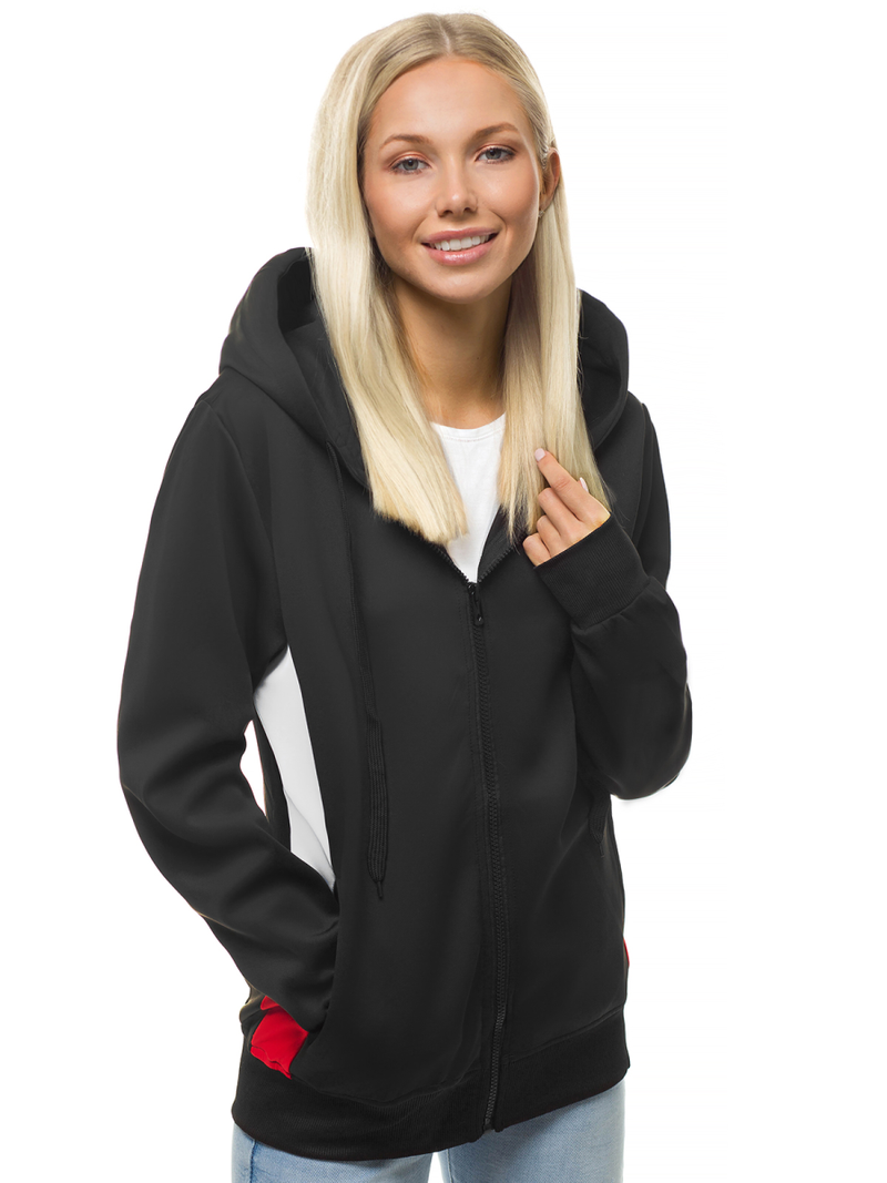 Bluza damska czarna OZONEE JS/JK88123/3