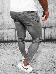 Spodnie jeansowe męskie grafitowe OZONEE O/MB459