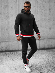 Komplet dresowy męski czarny OZONEE JS/8C60/3