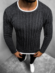 Sweter męski grafitowy OZONEE MACH/2137Z