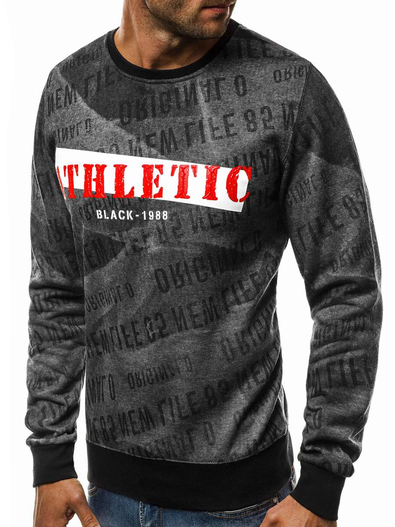 Толстовка чоловіча Темно-сіра OZONEE JS/DD236