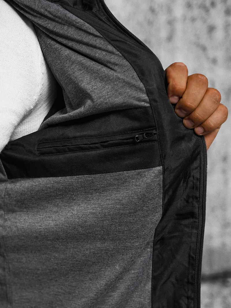 Куртка чоловіча чорна OZONEE JS/22M311/392