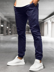 Spodnie męskie chino joggery granatowe/2 OZONEE JB/JP1145/16