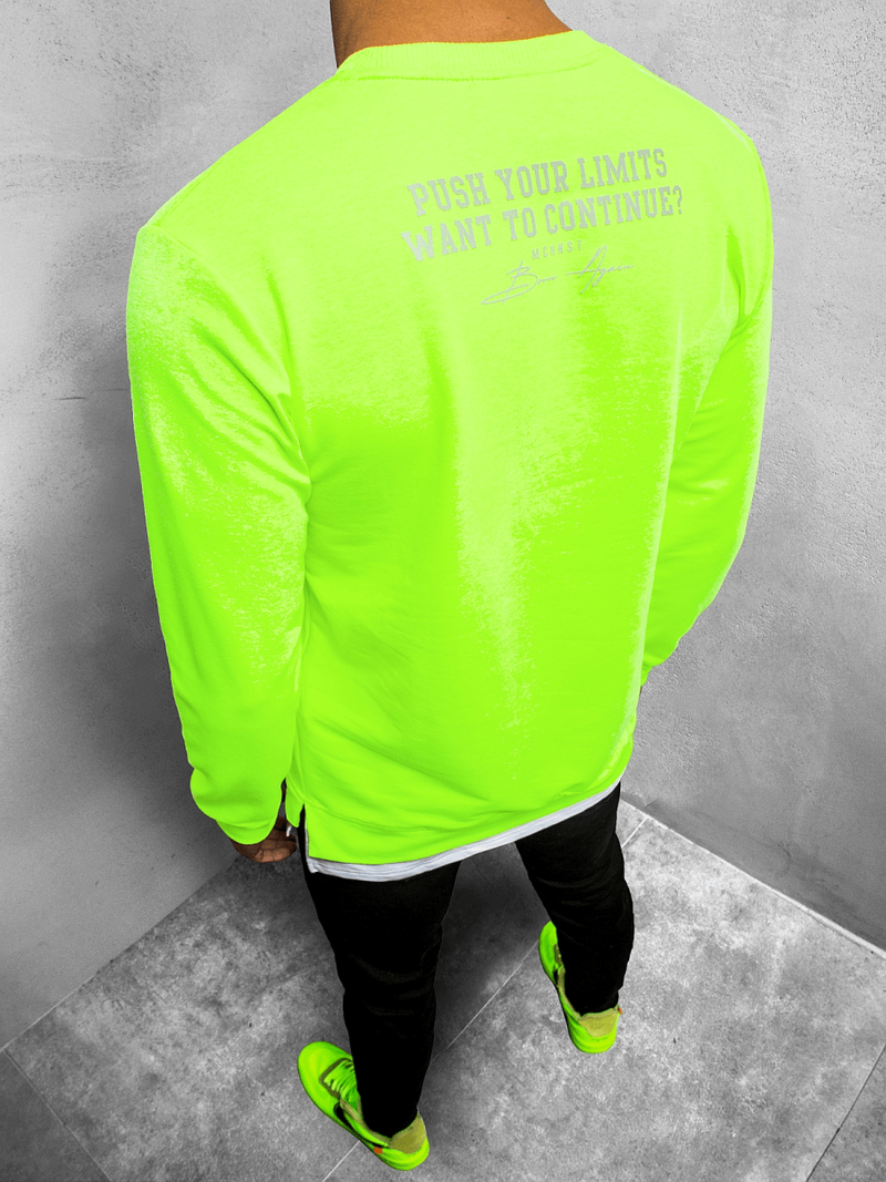 Толстовка чоловіча Зелена-неон OZONEE MACH/20373Z