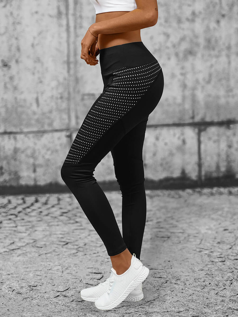Legginsy damskie czarne OZONEE O/YY9273