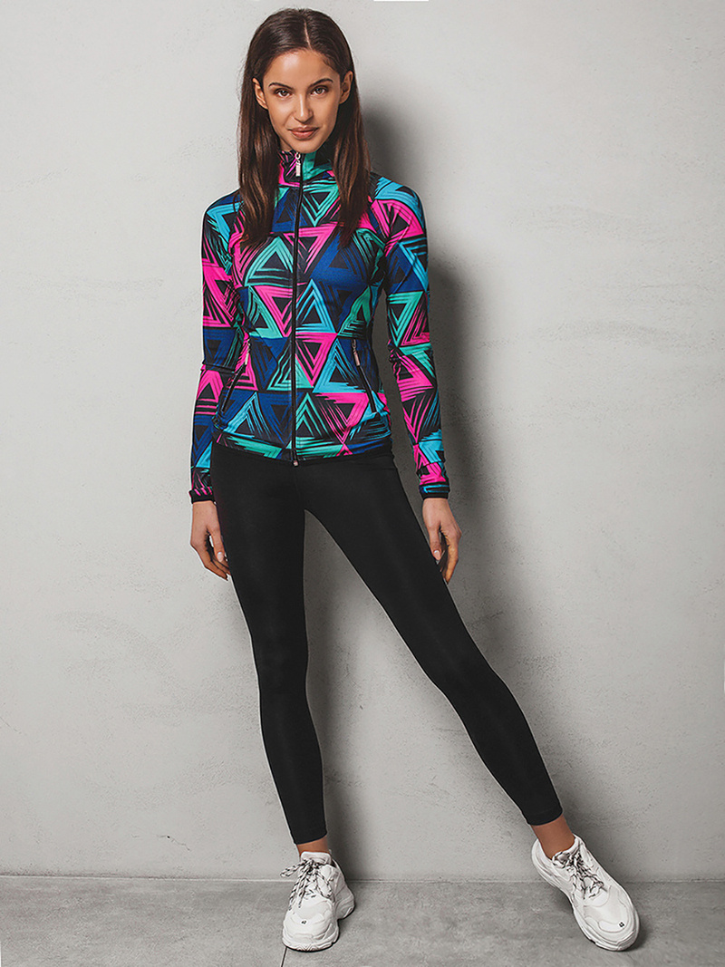 Жіночий спортивний костюм з трьох частин Кольоровий OZONEE O/20465Z