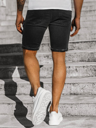 Spodenki jeansowe męskie czarne OZONEE G/1071